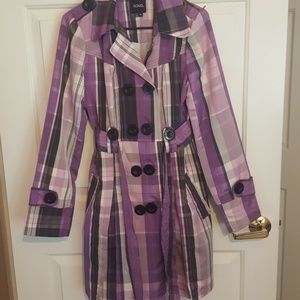 XOXO Purple Plaid Jacket